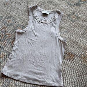 Dress Forum Beige Ribbed Top